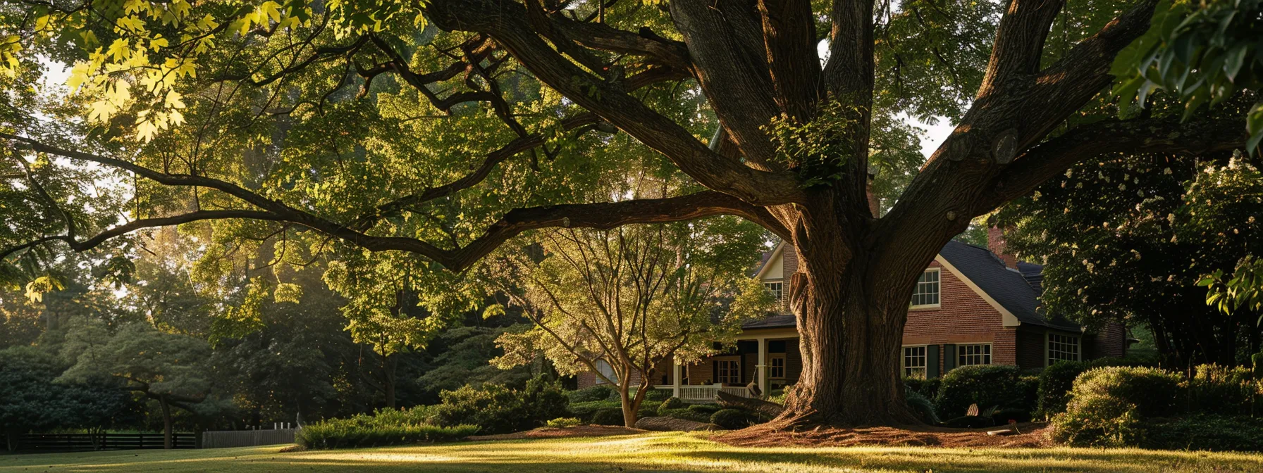 an arborist inspecting a towering, hazardous tree with a homeowner, discussing emergency removal options in raleigh.