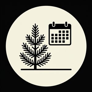 Evergreen shrub pruning icon