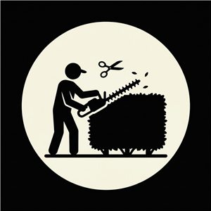 Hedge trimming icon