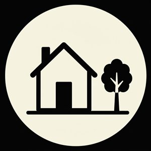 Residential lot clearing icon