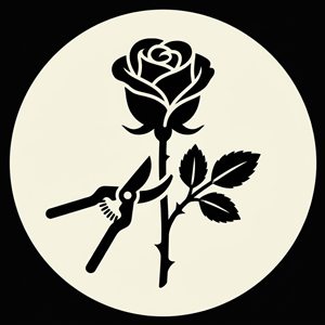 Rose bush pruning icon